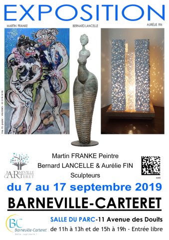 Exhibition in Barneville Carteret, 2019 France with Aurelie Fin und Bernard Lancelle